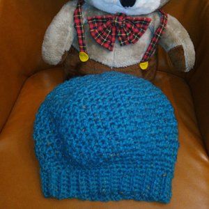 Handcrafted Super Thick Adult Crochet Hat NEW